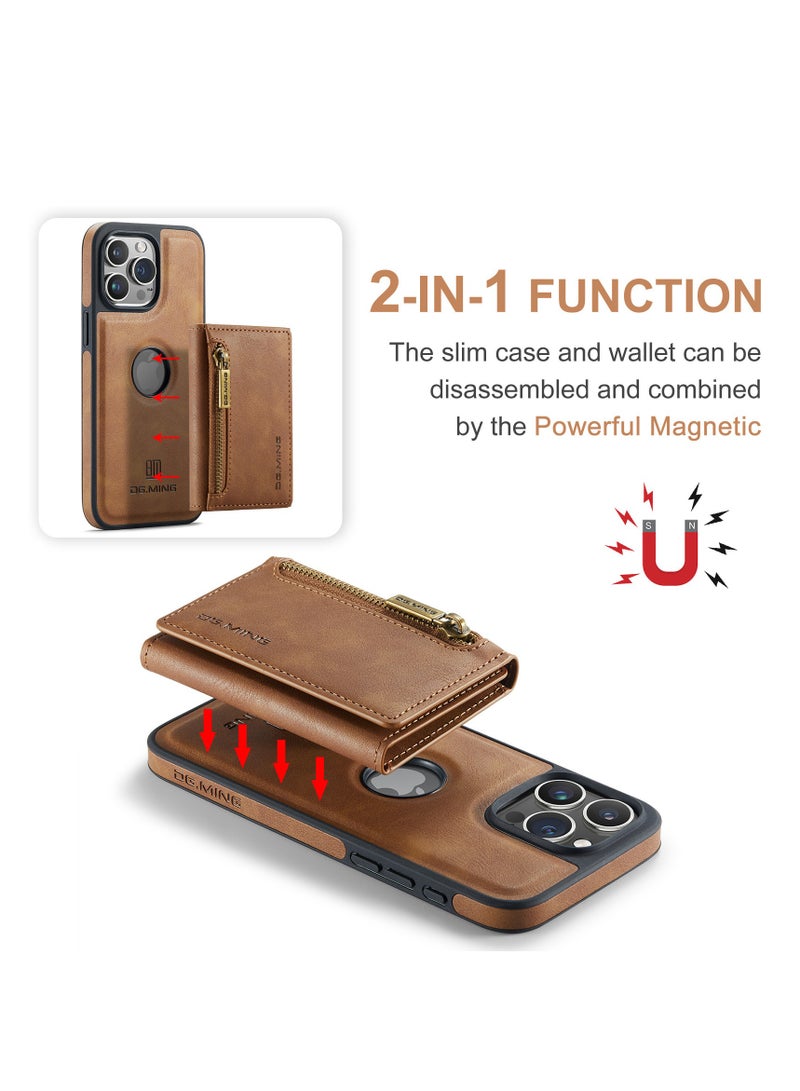 General iPhone 15Pro Max/15 Pro/15 Plus/15 Case, Faux Leather [RFID Blocking] 2-in-1 Detachable Phone Case with Card Holder Slot  - Image 3
