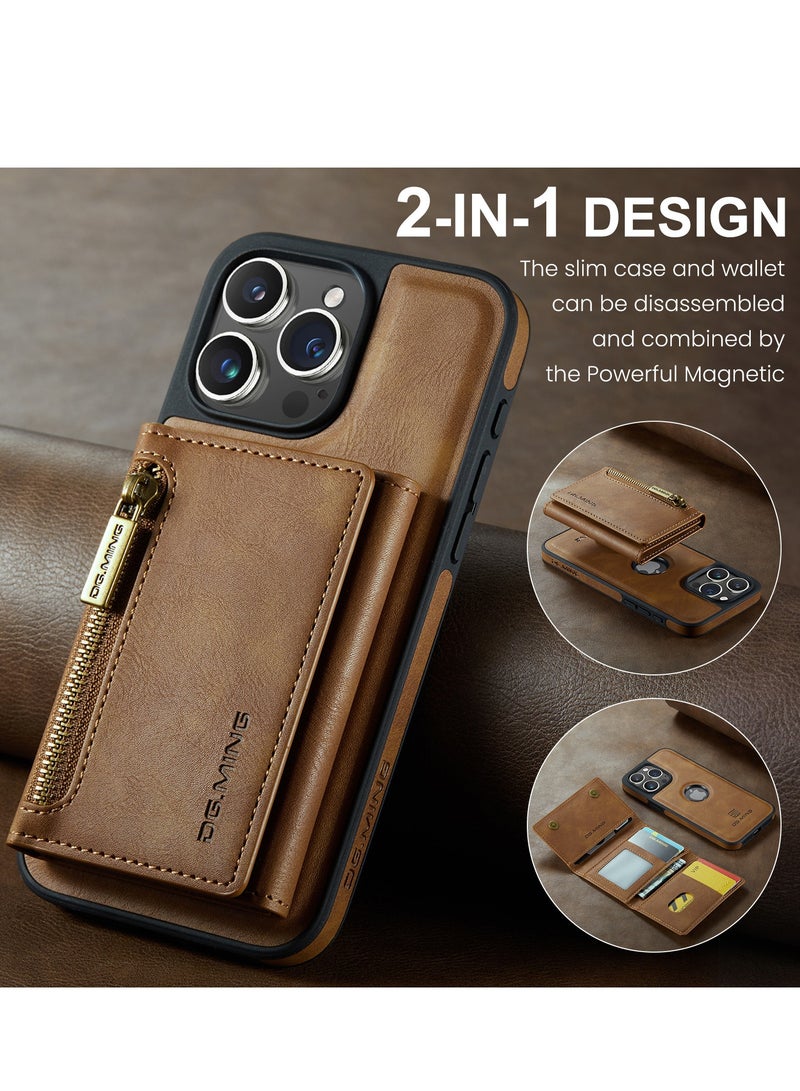 General iPhone 15Pro Max/15 Pro/15 Plus/15 Case, Faux Leather [RFID Blocking] 2-in-1 Detachable Phone Case with Card Holder Slot  - Image 4