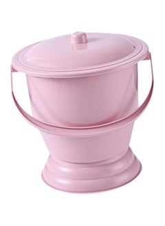 Spittoon Urinal with Lid Portable Bedpan Potty Bucket Pot, Household Portable Toilet for Woman Children Home, Red, 23.7x23x19cm