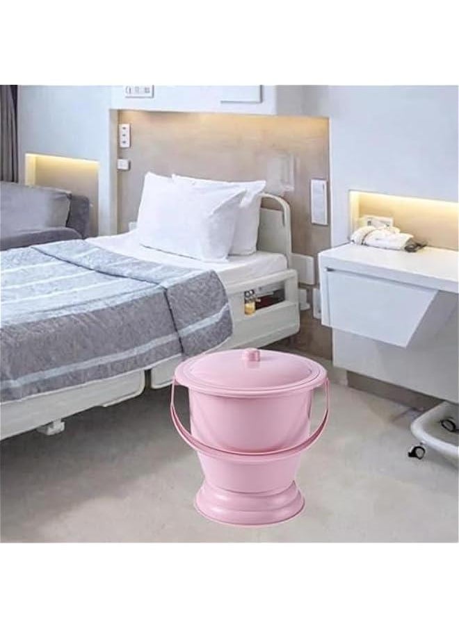 Generic - Spittoon Urinal with Lid Portable Bedpan Potty Bucket Pot, Household Portable Toilet for Woman Children Home, Red, 23.7x23x19cm - Image 1