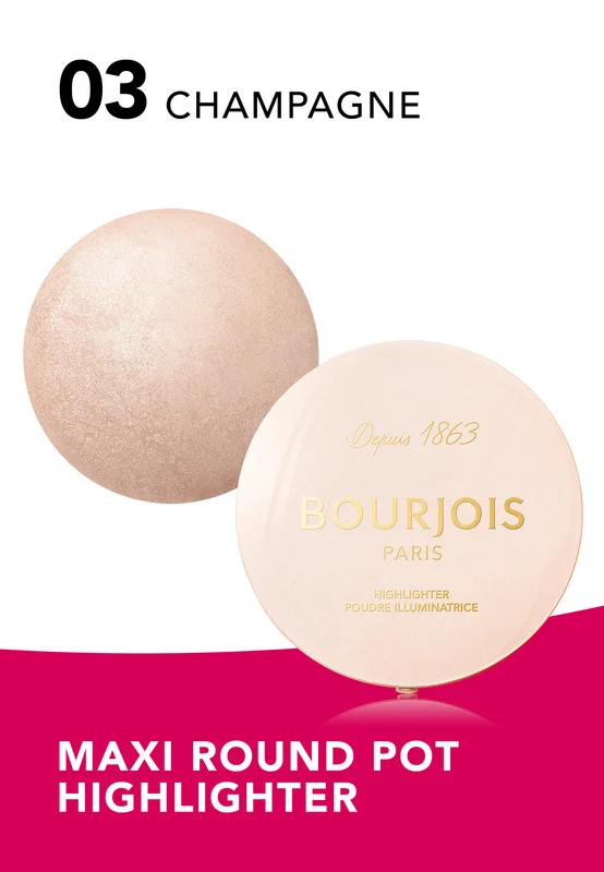 بورجوا باريس Maxi Round Pot Highlighter - 003 - Champagne