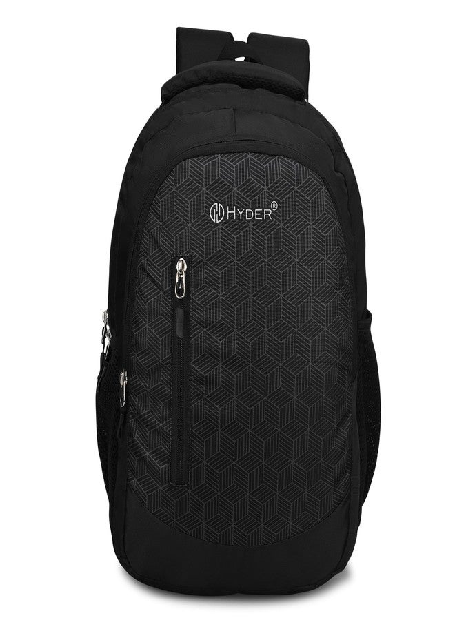 HYDER Cube 30L Unisex Multi-functional Laptop Bag/Backpack for Men and Women - Perfect Bags for College, School, and Business Travel with Padded Sleeve For Laptops Protection (Black) - Image 1