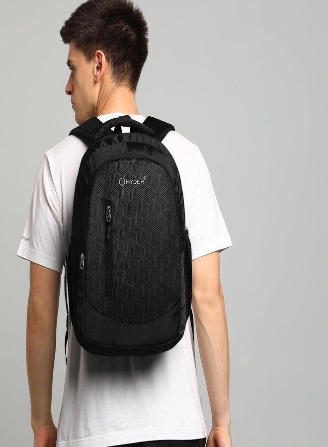 HYDER Cube 30L Unisex Multi-functional Laptop Bag/Backpack for Men and Women - Perfect Bags for College, School, and Business Travel with Padded Sleeve For Laptops Protection (Black) - Image 2