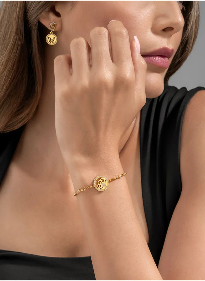 CERRUTI 1881 Alessia Gold Plated Crystals Bracelet for Women