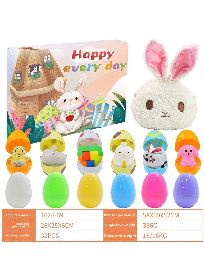 Girls Bunny Backpack Easter Egg Toy Set Easter Bunny Gashapon Gift-Color:1026-69 Color Random  - Image 4