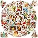 DothRayan 100PCS Vintage Christmas Stickers Santa Claus Snowman Sticker Pack for Kids Teens Waterproof Holiday Stickers Decals for ScrapbookCards Christmas Vsco Sticker for Kids - Image 3