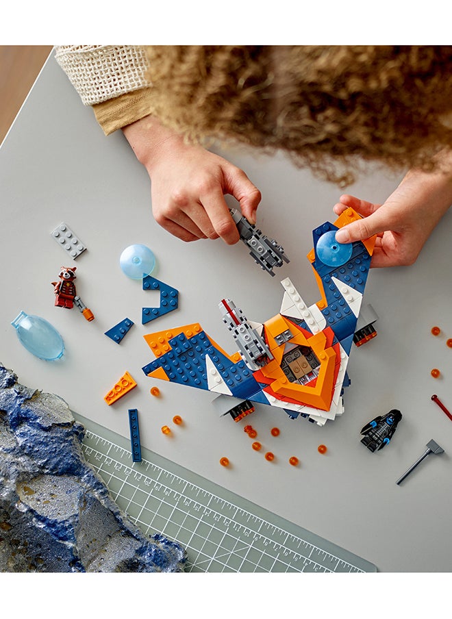 LEGO Marvel Rocket’s Warbird vs. Ronan, Buildable Super Hero Spaceship Toy for Kids with Rocket Raccoon minifigure, Guardians of the Galaxy Gift for Boys and Girls Aged 8 and Over 76278  - Image 4