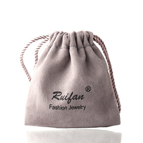 Ruifan 2PCS 16G 8mm 5/16Inch Stainless Steel 3mm Cubic Zirconia Gem Internally Thread Curved Barbell Eyebrow Tragus Lip Ring Piercing Jewelry - Gold - Image 2