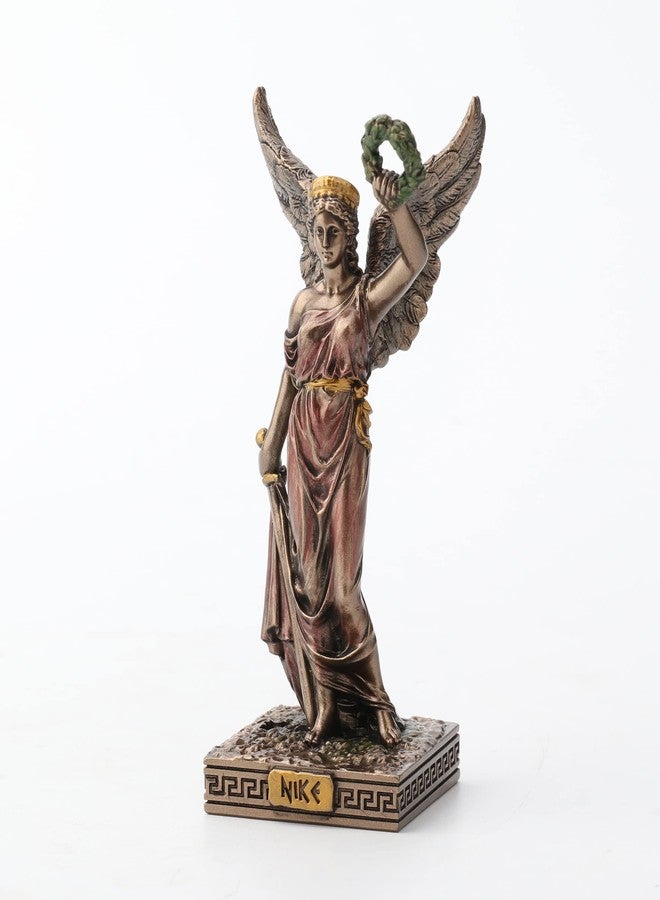 Veronese Design Nike Greek Goddess of Victory Resin Miniature Handpainted Bronze Finish - Image 3