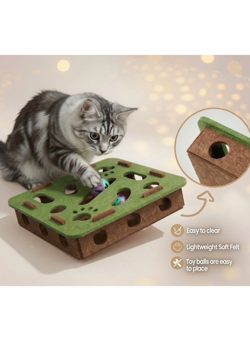 Interactive Felt Maze Box with Scratching Surface - Image 1