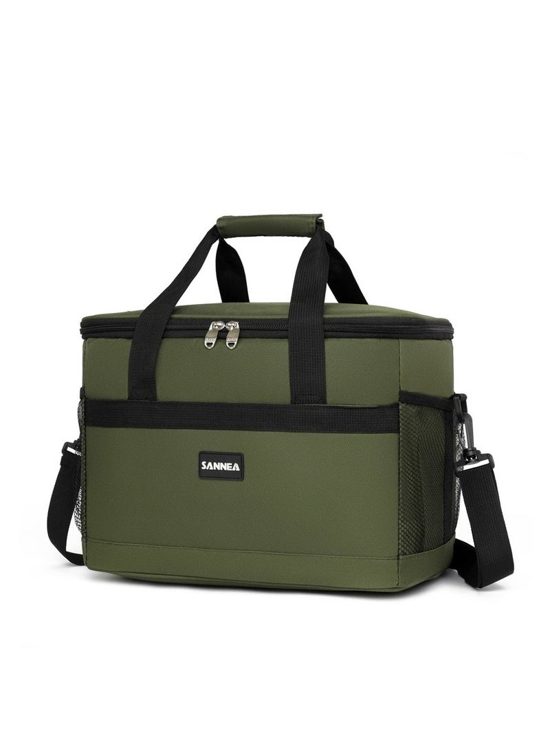 سان معزول حقيبة الغداء - قدرة كبيرة - مانعة للتسرب حقيبة تبريد مع حزام قابل للتعديل - قابلة لإعادة الاستخدام مربع الغداء للطلاب ، الرجال ، النساء ، في الهواء الطلق ، مكتب ، نزهة - Image 1