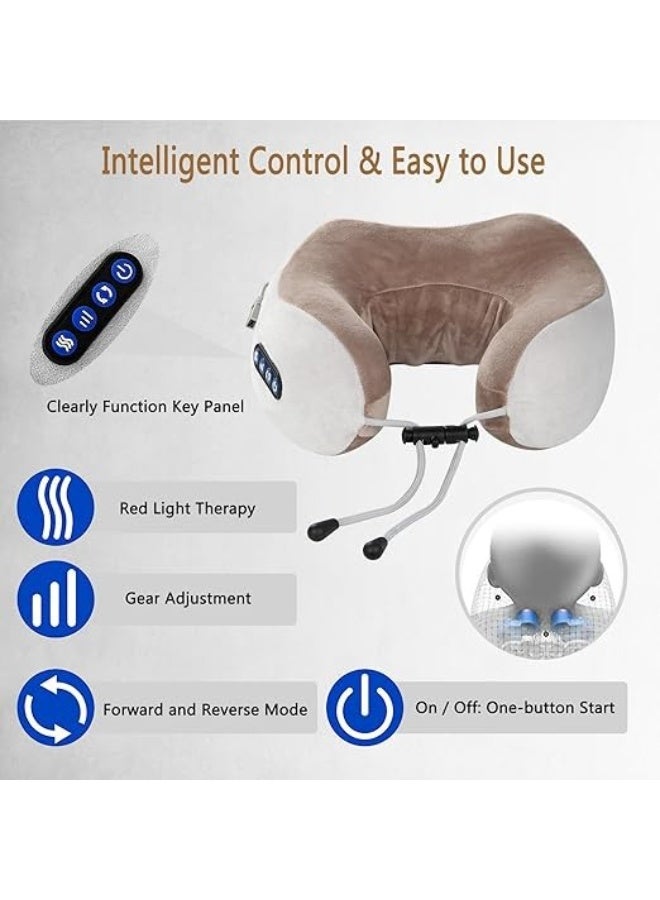Neck Massager - Deep Tissue Electric Massager - 3D Kneading Pillow for Pain Relief - Rechargeable & Easy-to-Use for Daily Use Home & Office - Image 3