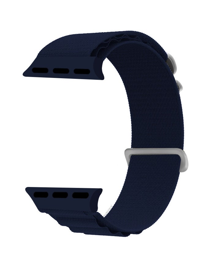 Replacement Band for Apple Watch Band 49mm 46mm 45mm 44mm - Alpine Loop Band for Women Men - Adjustable With Metal G-Hook Strap For iWatch Ultra Series SE 8/7/6/5/4/3/2/1 - Dark Blue - Image 2