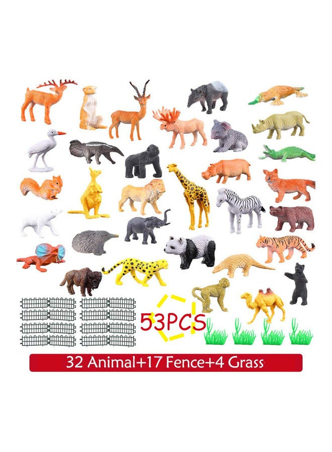 general 53-Piece Mini Jungle Animal Toy Set - Image 3