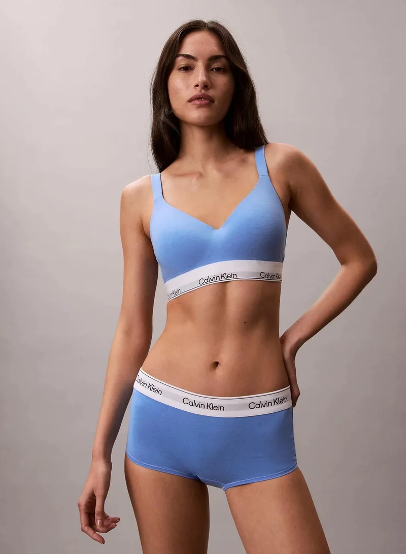 Calvin Klein Blue Descent Boy Shorts - Icon Cotton Modal for Women | Best Price UAE