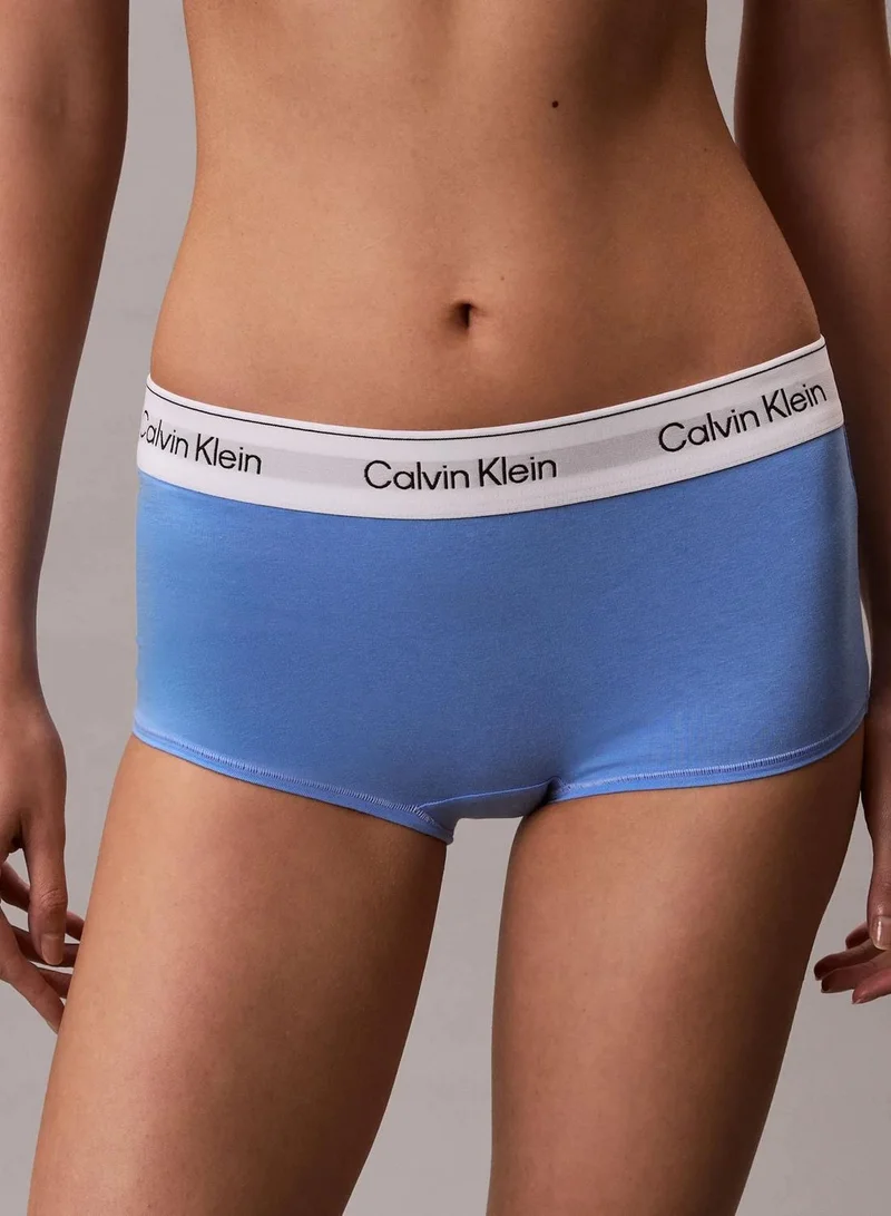 Calvin Klein Blue Descent Boy Shorts - Icon Cotton Modal for Women | Best Price UAE