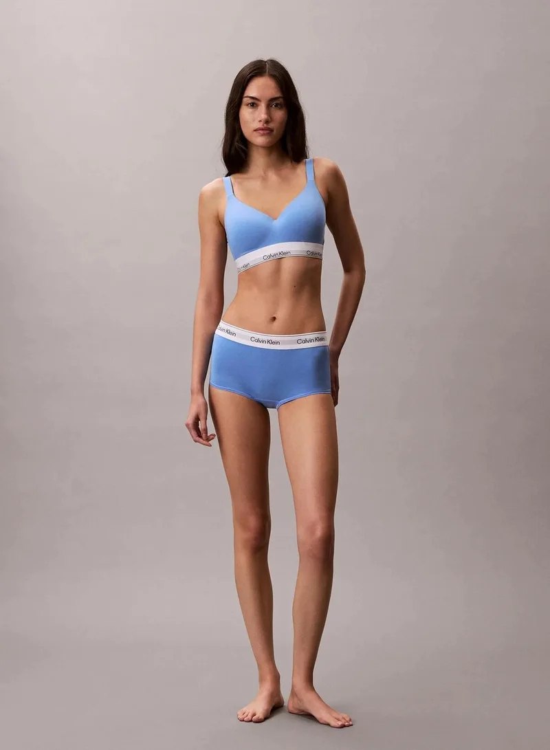 Calvin Klein Blue Descent Boy Shorts - Icon Cotton Modal for Women | Best Price UAE