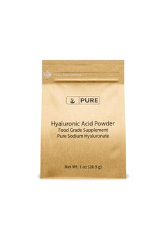 PURE ORIGINAL INGREDIENTS PURE ORIGINAL INGREDIENTS Hyaluronic Acid (1oz) Water Soluble, Fine Powder 