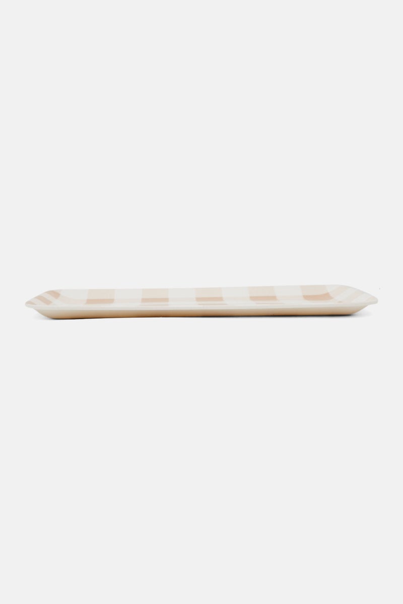 Muy Mucho Melamine Serving Tray, Beige  - Image 1