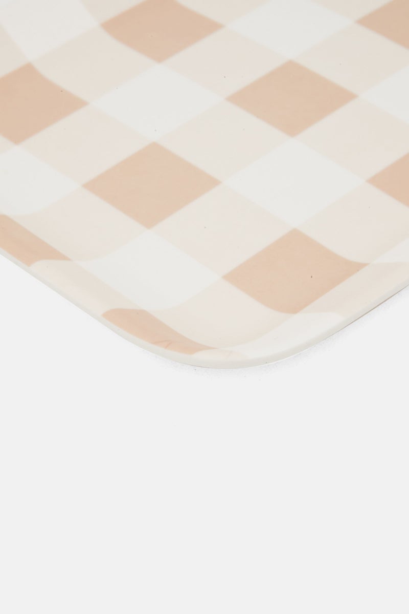 Muy Mucho Melamine Serving Tray, Beige  - Image 3