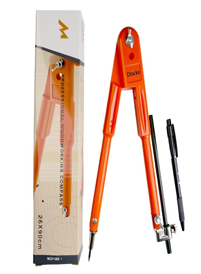 Dtacke Professional Woodworking Compass Pencil Marking Compass Circle Maker Scriber for Geometry (Medium) - Image 1