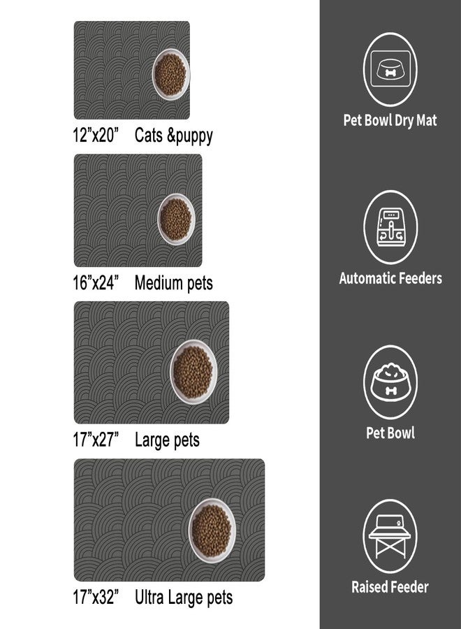 QXWREL Dog Food Mat for Floors, Absorbent and Quick-Drying Pet Cat Food Mat,Anti-Fouling and Easy-to-Clean Pet Feeding Mat,Dog Bowl Mats for Messy Drinking Water Bowls.12 x20inch Boho Style - Image 4