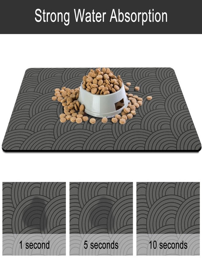 QXWREL Dog Food Mat for Floors, Absorbent and Quick-Drying Pet Cat Food Mat,Anti-Fouling and Easy-to-Clean Pet Feeding Mat,Dog Bowl Mats for Messy Drinking Water Bowls.12 x20inch Boho Style - Image 5
