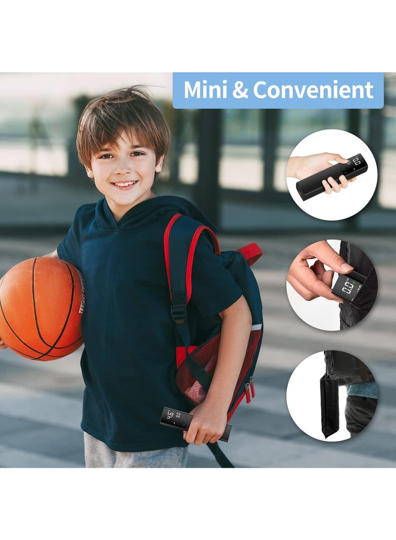 Bluejw Mini Electric Vehicle Air Pump Portable Car Wireless Air Pump Bicycle Electric Vehicle Air Pump Intelligent Football Pump Portable Fast Ball Charger Suitable For Football Basketball Volleyball Rugby - Image 3