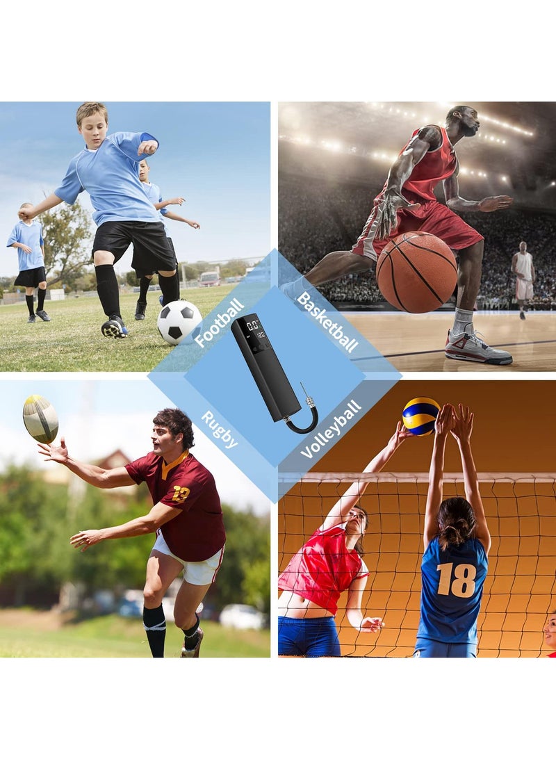 Bluejw Mini Electric Vehicle Air Pump Portable Car Wireless Air Pump Bicycle Electric Vehicle Air Pump Intelligent Football Pump Portable Fast Ball Charger Suitable For Football Basketball Volleyball Rugby - Image 4