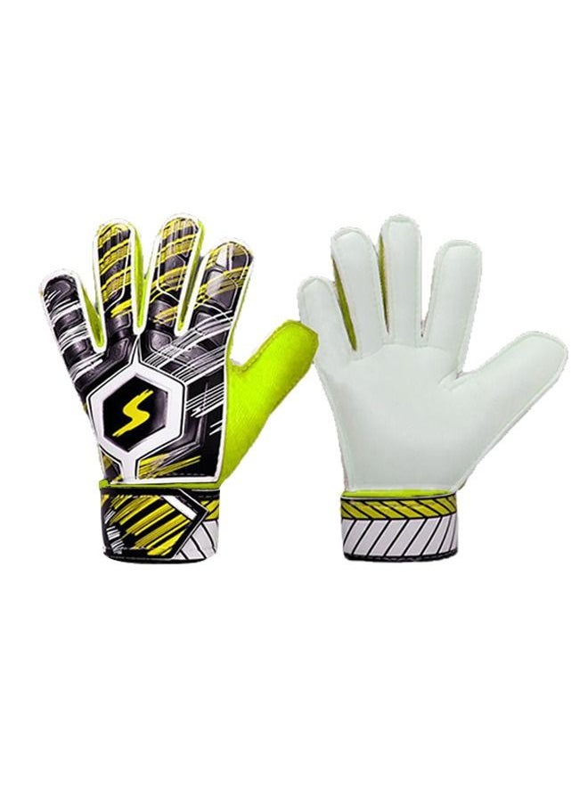 SHIWEI Soccer Goalkeeper Gloves Latex Finger Protection Anti-Collision Goalkeeper Gloves  - Image 1
