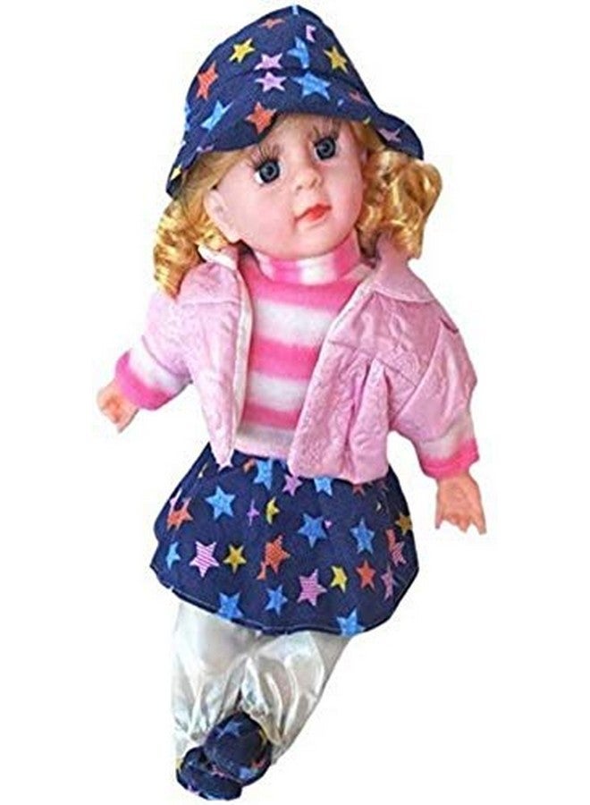 في جراسب دمية طفلة تغني الأغاني والقصائد من VGRASSP - حجم كبير أصلي - ملابس ناعمة مخملية - 40 سم (اللون واللباس حسب المخزون) - Image 2