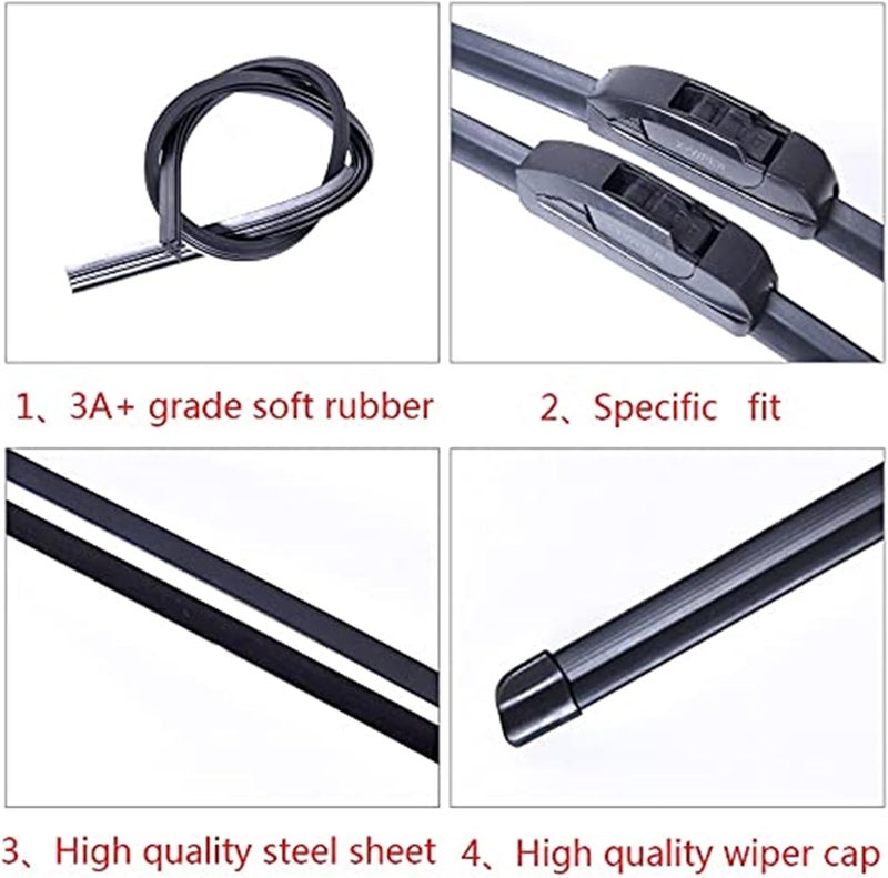 QASULER Windshield Wipers for Renault Trafic 2 - Image 2