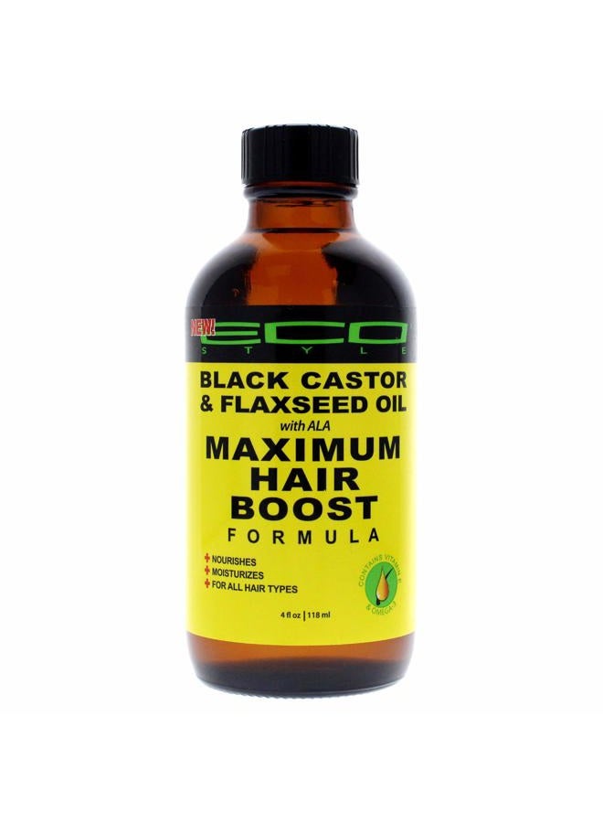 Eco Style ECOCO Eco Style Black Castor Oil & Flaxseed Oil Maximum Hair Growth Formula, 4 Ounce,SG_B077JY18MH_US - Image 1
