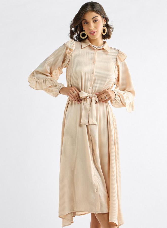 Splash FAV Ruffled Belted Dress - Image 1