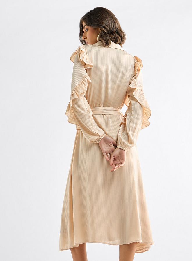 Splash FAV Ruffled Belted Dress - Image 3