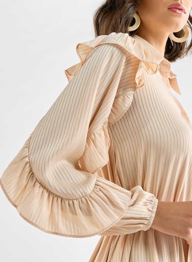 Splash FAV Ruffled Belted Dress - Image 4