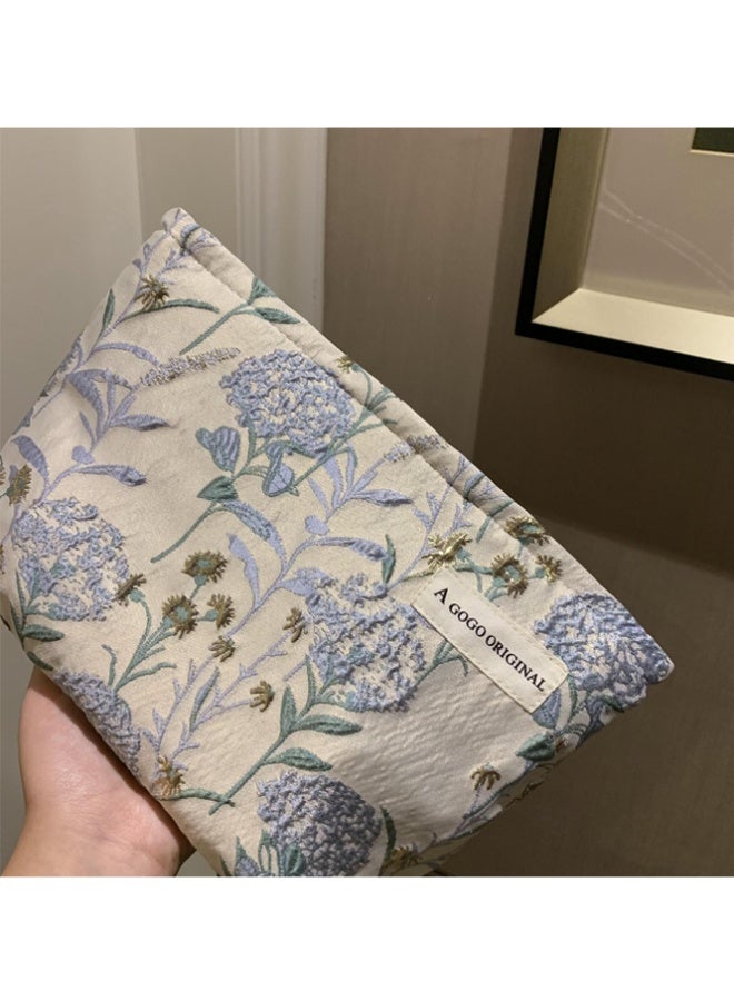 QINGYAN Zipper Printed Cosmetic Bag, Used to Store Cosmetics, Skin Care Products, Bathroom Supplies, Nail Polish Storage and Other Beauty Essentials, Travel Bag 26*19cm - Image 2