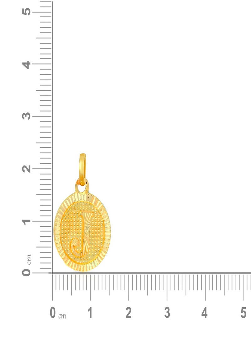 Malabar Gold and Diamonds 22k 916 Purity Gold Pendant for Women EMPN121JY  - Image 5