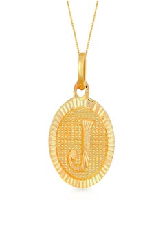 Malabar Gold and Diamonds 22k 916 Purity Gold Pendant for Women EMPN121JY  - Image 1