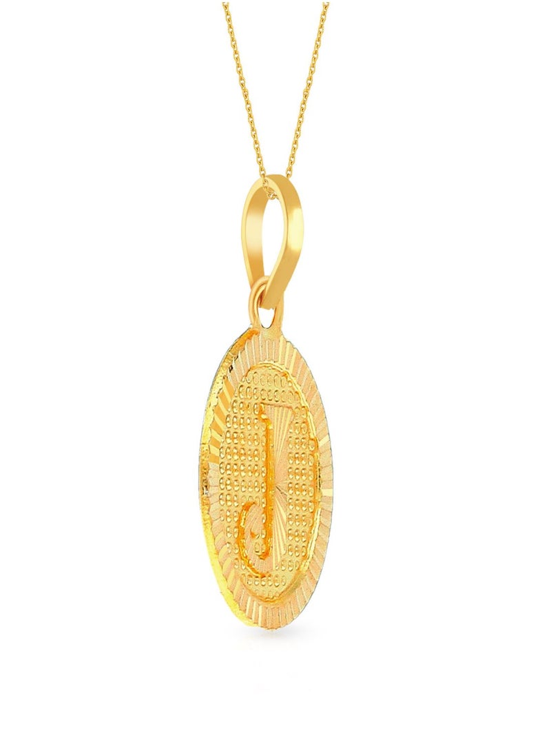 Malabar Gold and Diamonds 22k 916 Purity Gold Pendant for Women EMPN121JY  - Image 2