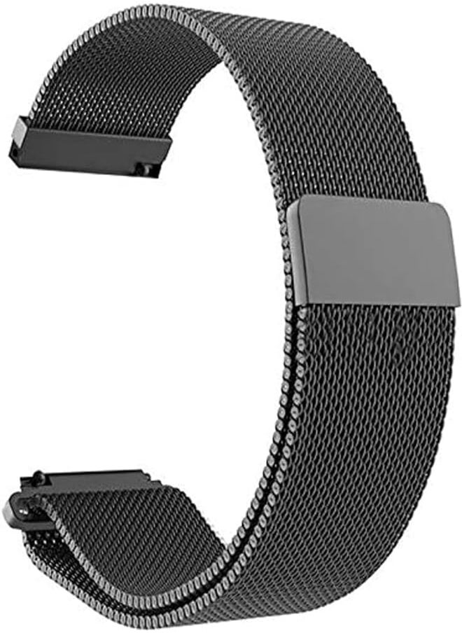 Generic - Generic 20mm Milanese Loop Magnetic Stainless Steel Watch Band for Xiaomi Amazfit Youth bip Smart Watchband Strap Wrist Bracelet - Image 1