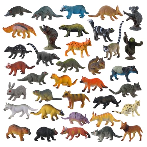JOKFEICE JOKFIECE 36 Small Animal Figures for Kids - Realistic Detailed Toy Forest Creatures Ideal for Play, Party, Cake Topers, STEM Learning for Toddlers 1-3 & Children of All Ages - Image 1