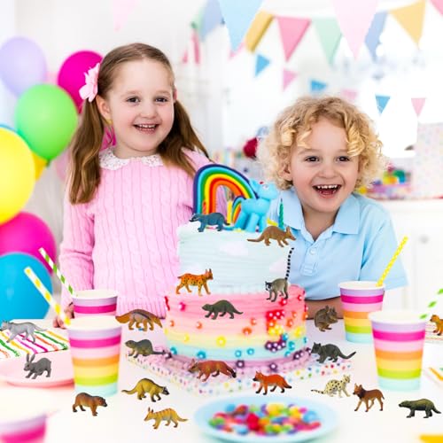JOKFEICE JOKFIECE 36 Small Animal Figures for Kids - Realistic Detailed Toy Forest Creatures Ideal for Play, Party, Cake Topers, STEM Learning for Toddlers 1-3 & Children of All Ages - Image 2