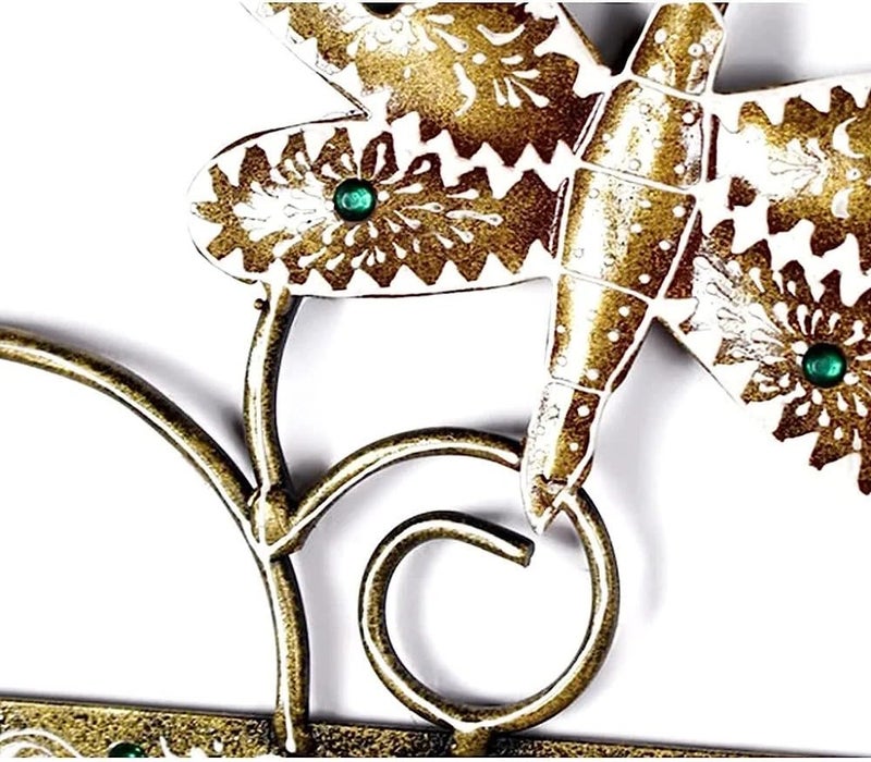 CHASING CAMEL CHASING CAMEL Cast Iron Butterfly Key Holder Wall Key Holder Stylish and Functional Decor for Home Office Durable and Unique Handcrafted Piece 12x75 Inch Multicolor  - Image 4