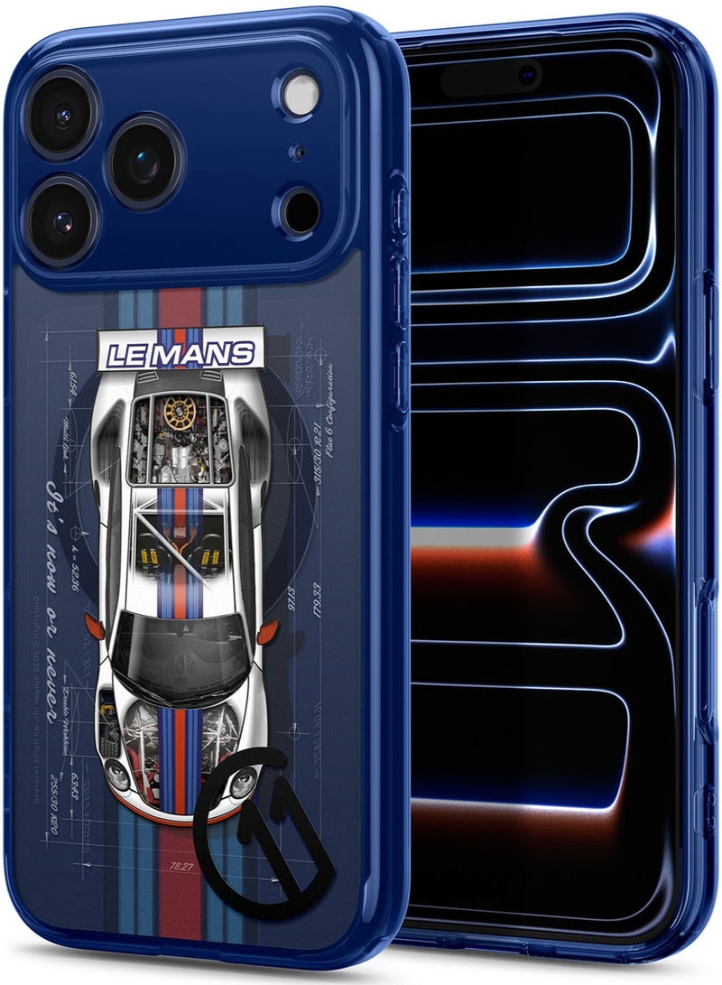 Spigen غطاء حماية Ultra Hybrid MagFit لجهاز iPhone 17 Pro مع MagSafe [تأثير ثلاثي الأبعاد مع طباعة سداسية الطبقات] - C11 Le Mans - Image 1