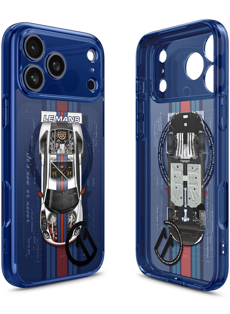 Spigen غطاء حماية Ultra Hybrid MagFit لجهاز iPhone 17 Pro مع MagSafe [تأثير ثلاثي الأبعاد مع طباعة سداسية الطبقات] - C11 Le Mans - Image 2