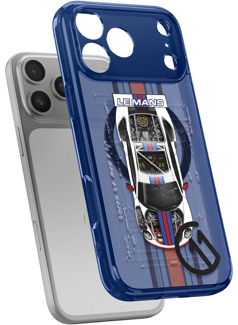 Spigen غطاء حماية Ultra Hybrid MagFit لجهاز iPhone 17 Pro مع MagSafe [تأثير ثلاثي الأبعاد مع طباعة سداسية الطبقات] - C11 Le Mans - Image 3