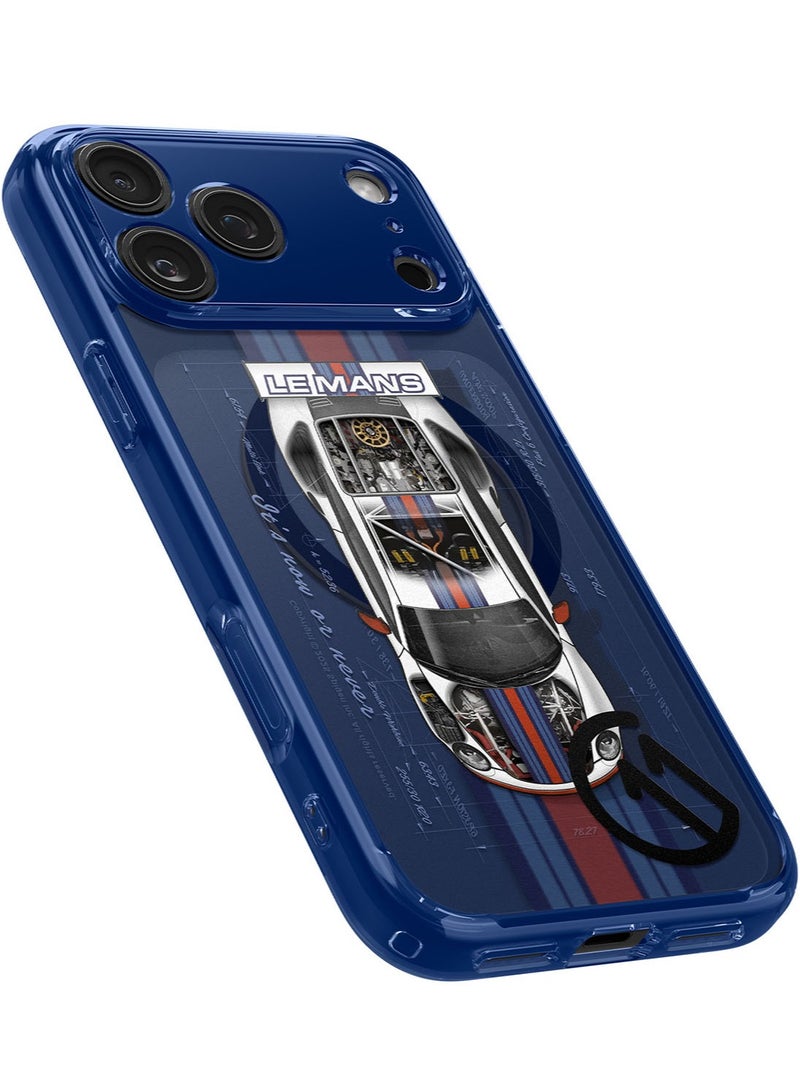 Spigen غطاء حماية Ultra Hybrid MagFit لجهاز iPhone 17 Pro مع MagSafe [تأثير ثلاثي الأبعاد مع طباعة سداسية الطبقات] - C11 Le Mans - Image 4