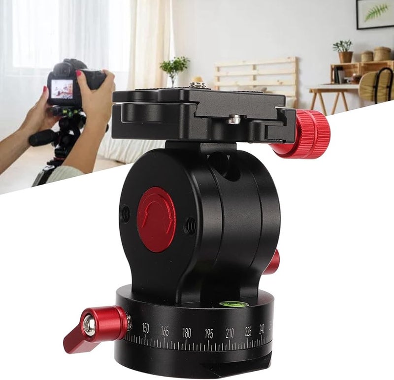 Aluminium Alloy Tripod Ball Head Panoramic Pan Tilt With Quick Release Plate 5kg Load - Image 5