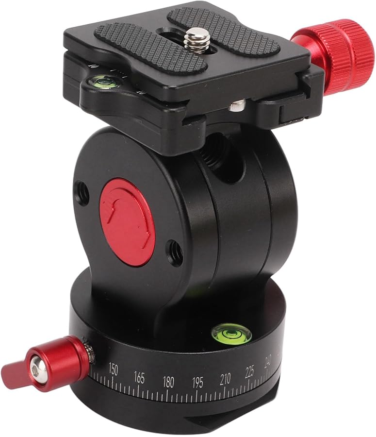 Aluminium Alloy Tripod Ball Head Panoramic Pan Tilt With Quick Release Plate 5kg Load - Image 4